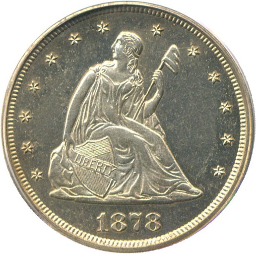 image for: 1878 20c PCGS/CAC Proof 63 Cameo