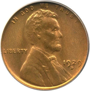 image for: 1929-D 1c PCGS MS66 RD