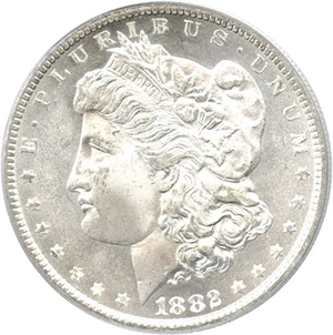 image for: 1882-CC $1 PCGS MS65 DMPL OGH