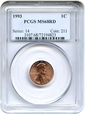image for: 1993 1c PCGS MS68 RD