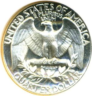 image for: 1961 25c NGC Proof 69 Cameo
