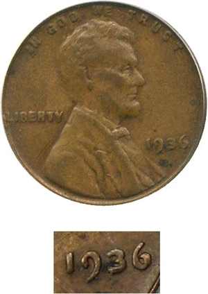 image for: 1936 1c PCGS/CAC XF40 (Doubled Die Obverse, FS-014)