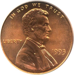 image for: 1993 1c PCGS MS68 RD