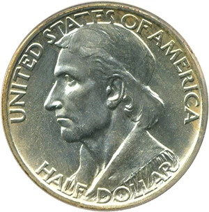 image for: 1935/34-S Boone 50c PCGS/CAC MS63 OGH