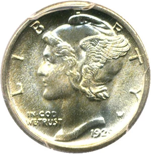 image for: 1929-S 10c PCGS/CAC MS66 FB