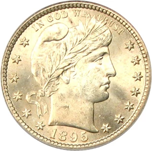 image for: 1895-S 25c PCGS MS67 * Pop 1 *