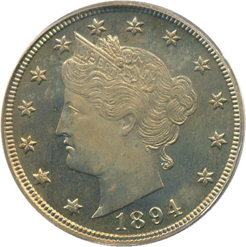 image for: 1894 5c PCGS Proof 65