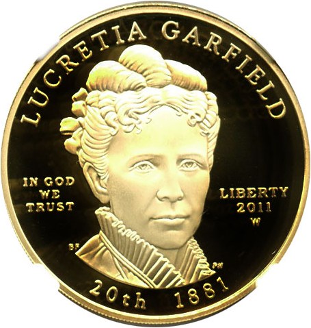 image for: 2011-W $10 NGC Proof 70 UCameo (Lucretia Garfield)