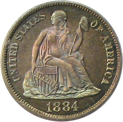 image for: 1884 10c PCGS/CAC Proof 66 * Color *