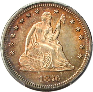 image for: 1876-CC 25c PCGS/CAC MS64
