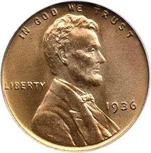 image for: 1936 1c PCGS/CAC MS67 RD