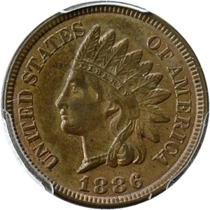 image for: 1886 1c PCGS/CAC MS63 BN (Type 2)