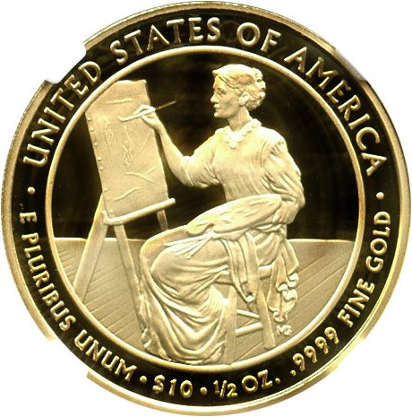 image for: 2011-W $10 NGC Proof 70 UCameo (Lucretia Garfield)