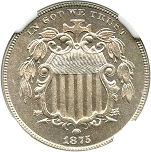 image for: 1875 5c NGC Proof 64