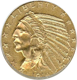 image for: 1916-S $5 PCGS AU50