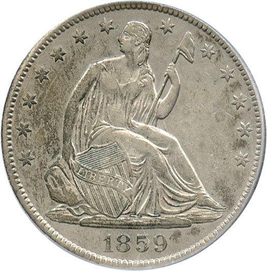 image for: 1859-O 50c PCGS XF45