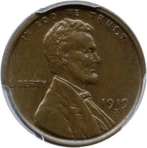 image for: 1919-S 1c PCGS MS63 BN