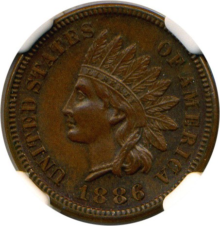 image for: 1886 1c NGC/CAC MS64 BN (Type 1)