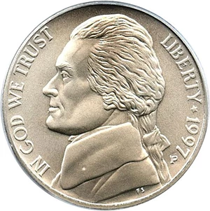 image for: 1997-P 5c PCGS MS69 FS (SMS)
