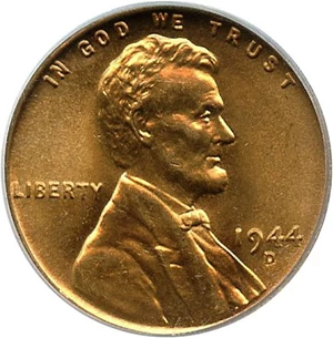 image for: 1944-D 1c PCGS/CAC MS67 RD