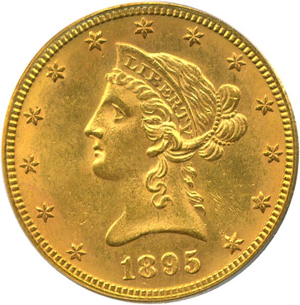 image for: 1895-O $10 PCGS/CAC MS62