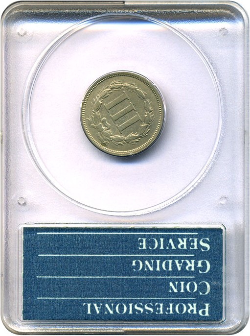 image for: Pattern: 1869 3cN PCGS AU55 (Judd-676)