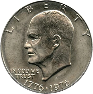 image for: 1976-D $1 PCGS MS65 (Type 1)