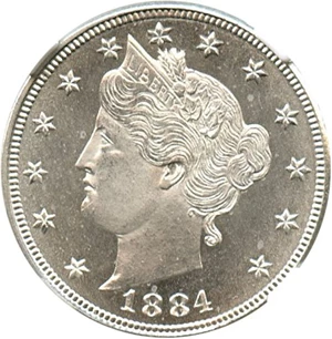 image for: 1884 5c NGC MS65