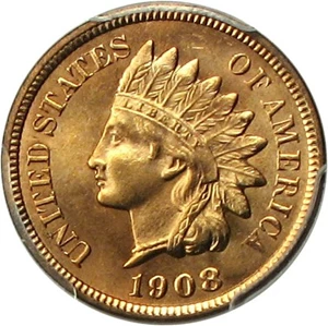 image for: 1908-S 1c PCGS MS66 RD