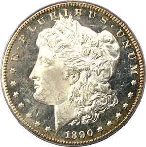 image for: 1890-CC $1 PCGS MS64 DMPL