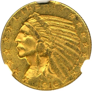 image for: 1916-S $5 NGC AU58