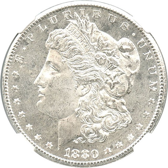 image for: 1880-CC $1 NGC MS64 PL