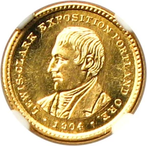 image for: 1904 Lewis & Clark G$1 NGC/CAC MS64