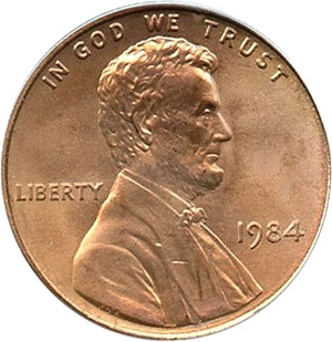 image for: 1984 1c PCGS MS66 RD (Doubled Die Obverse, FS-037) OGH
