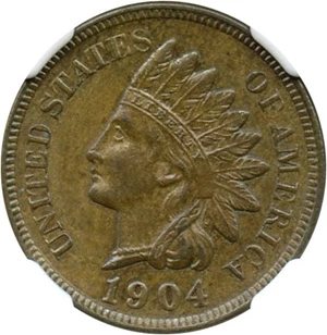 image for: 1904 1c NGC MS64 BN