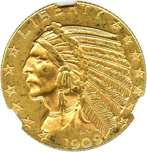 image for: 1909 $5 NGC MS61