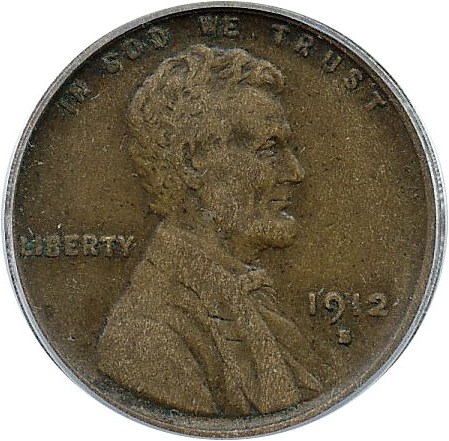 image for: 1912-S 1c PCGS XF40