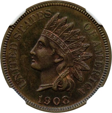 image for: 1908 1c NGC Proof 65 RB
