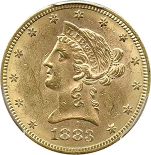 image for: 1883-S $10 PCGS/CAC MS61