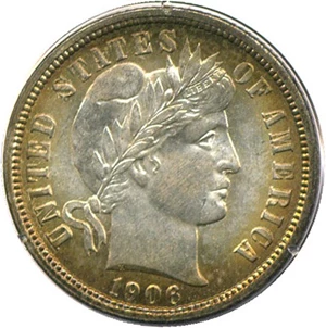 image for: 1906-O 10c PCGS MS65 * Rattler Holder *