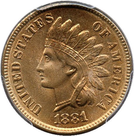 image for: 1881 1c PCGS MS65 RD
