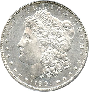 image for: 1901-O $1 PCGS/CAC MS65 PL OGH