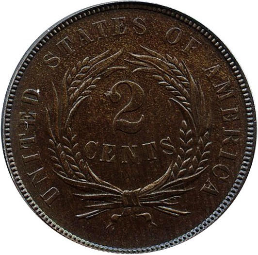 image for: 1873 2c PCGS Proof 64 BN (Closed 3)