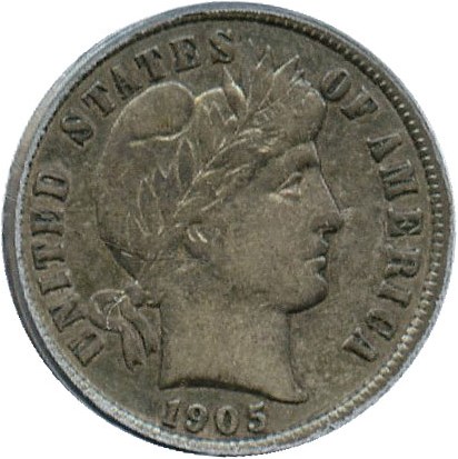 image for: 1905-O 10c PCGS/CAC VF30 (Micro O)