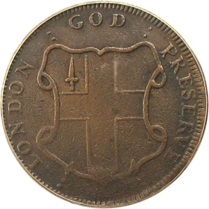 image for: Elephant 1/2 P PCGS/CAC XF45 (LONDON, Thick Planchet)