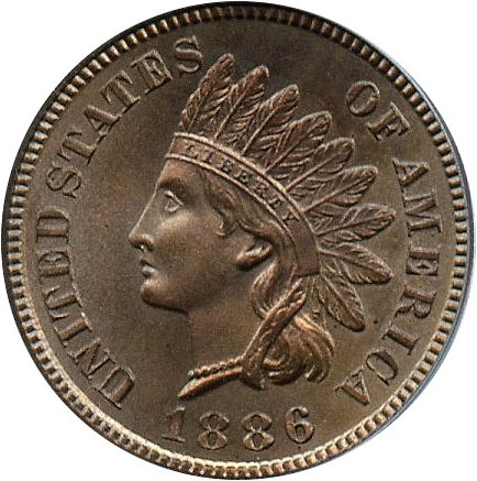 image for: 1886 1c PCGS Proof 66 RB (Variety 1)