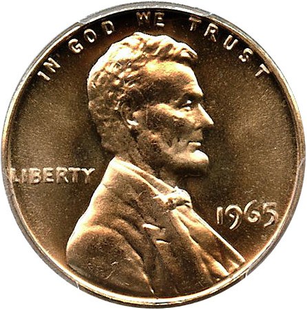 image for: 1965 1c PCGS SP66 RD (SMS)