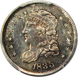 image for: 1835 H10c PCGS/CAC MS65 (Large Date, Small)