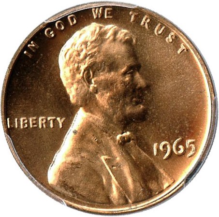 image for: 1965 1c PCGS SP66 RD (SMS)