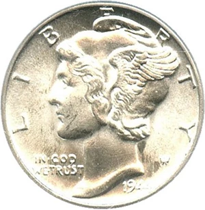 image for: 1944 10c PCGS MS65 FB